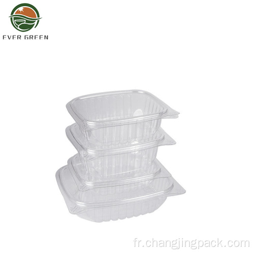 32 oz en plastique jetable alimentaire transparent salade de salade sûre